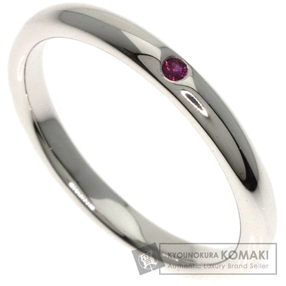 TIFFANY&Co.   Stacking band Ruby Ring  Silver Ladies [Used]