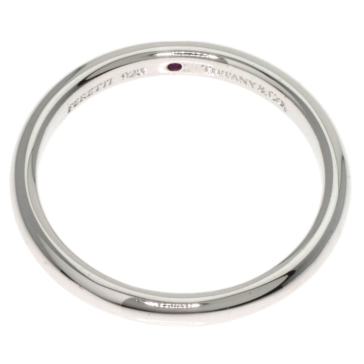TIFFANY&Co.   Stacking band Ruby Ring  Silver Ladies [Used]