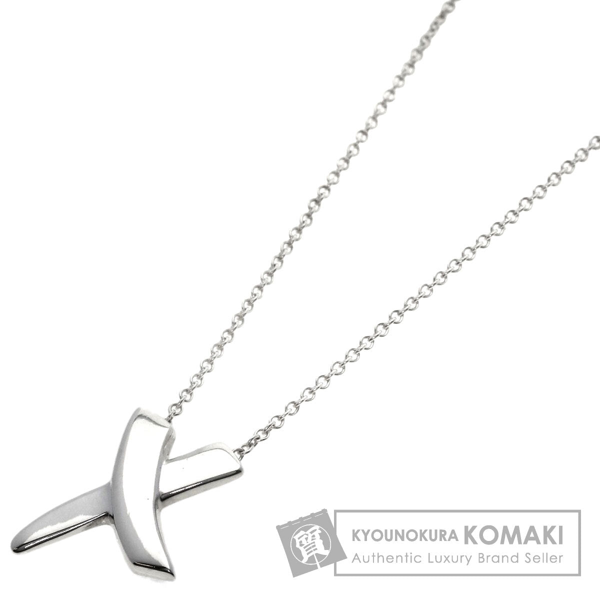 TIFFANY&Co. kiss Necklace Silver Ladies [Used]