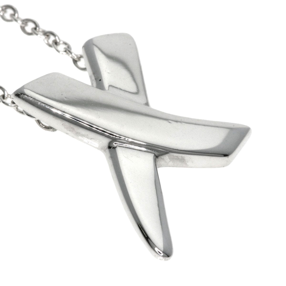 TIFFANY&Co. kiss Necklace Silver Ladies [Used]