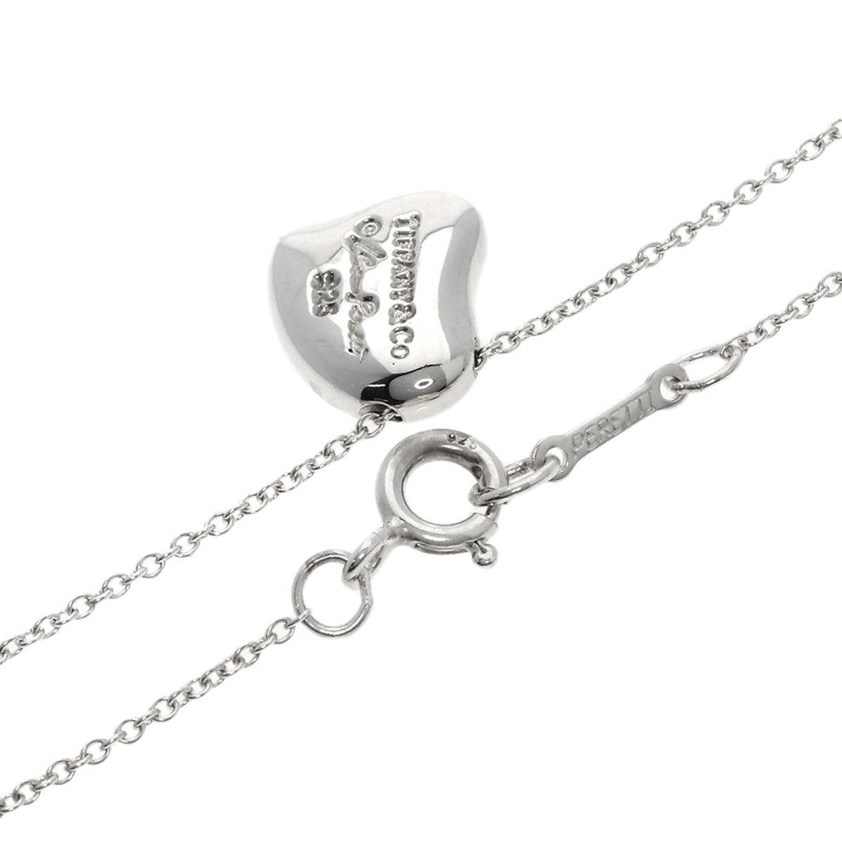 TIFFANY&Co. Full heart Necklace Silver Ladies [Used]