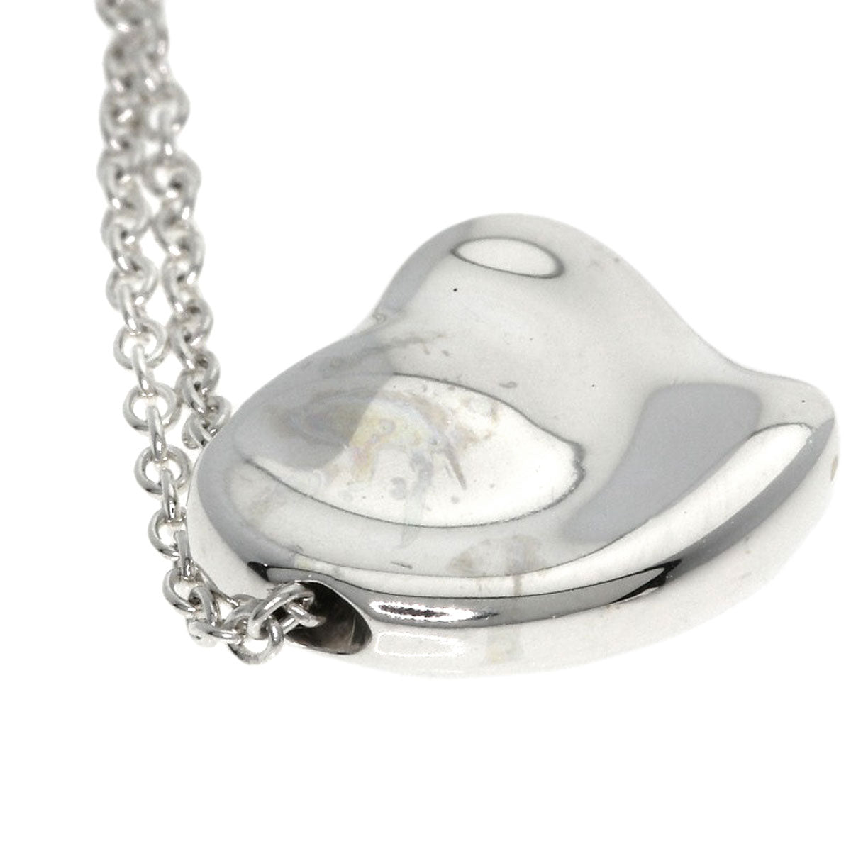 TIFFANY&Co. Full heart Necklace Silver Ladies [Used]
