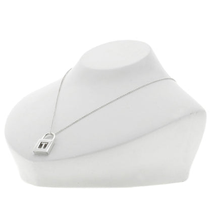 TIFFANY&Co. Initial T Cadena Lock Necklace Silver Ladies [Used]