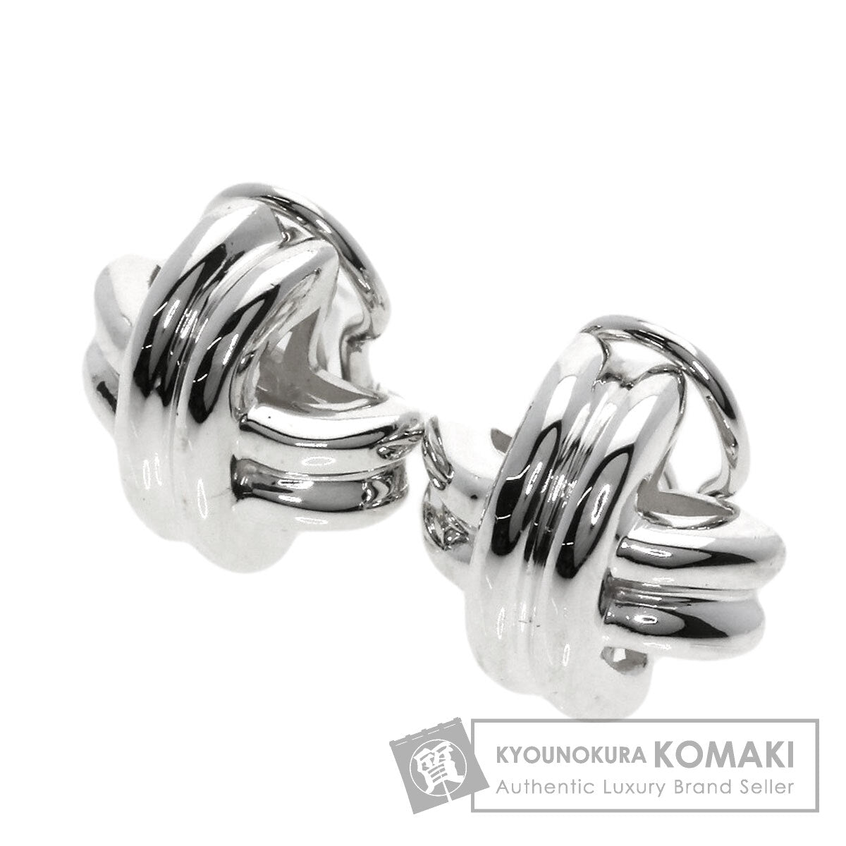 TIFFANY&Co. Signature Earring Silver Ladies [Used]