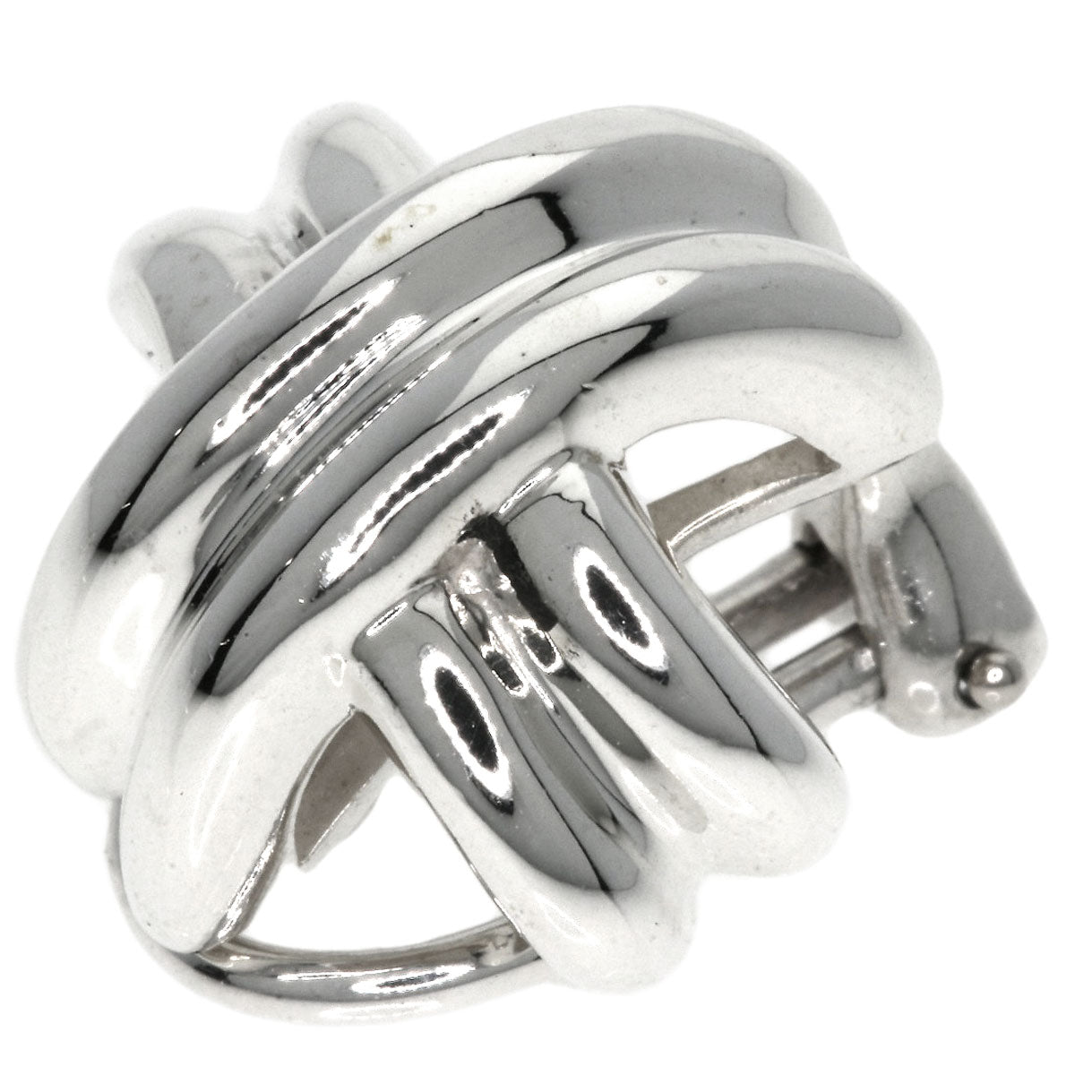 TIFFANY&Co. Signature Earring Silver Ladies [Used]