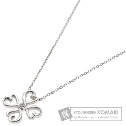 TIFFANY&Co.   Loving Heart Clover 1P Diamond Necklace  Silver Ladies [Used]