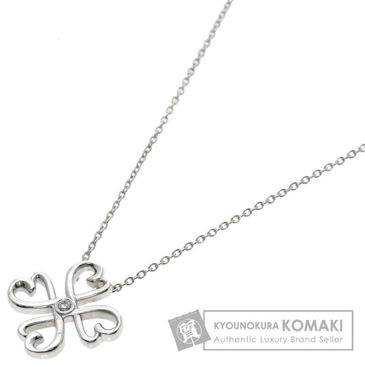 TIFFANY&Co.   Loving Heart Clover 1P Diamond Necklace  Silver Ladies [Used]