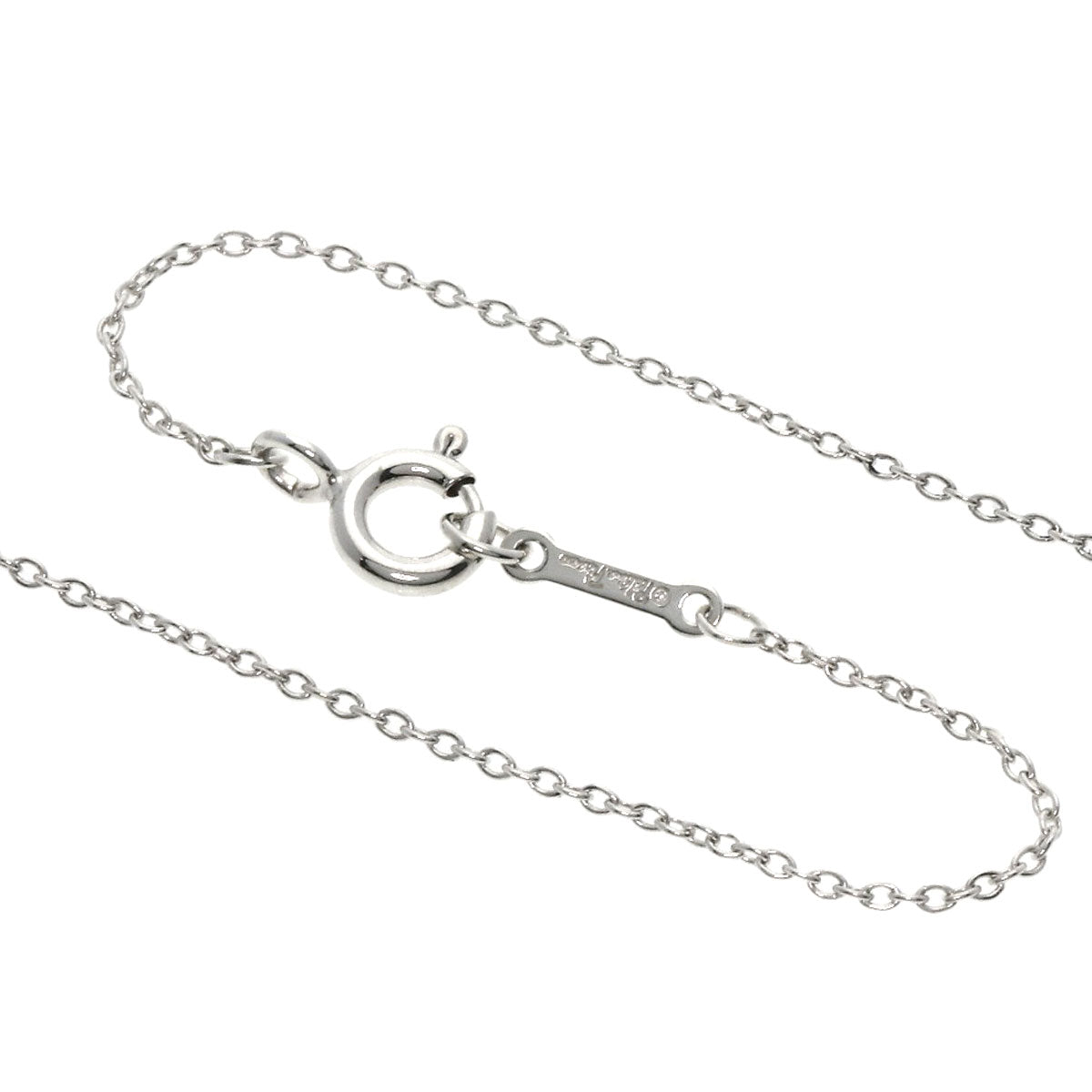 TIFFANY&Co.   Loving Heart Clover 1P Diamond Necklace  Silver Ladies [Used]