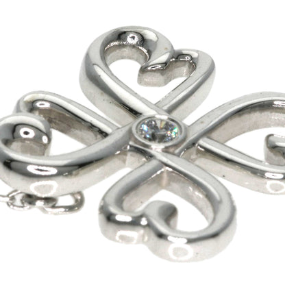 TIFFANY&Co.   Loving Heart Clover 1P Diamond Necklace  Silver Ladies [Used]
