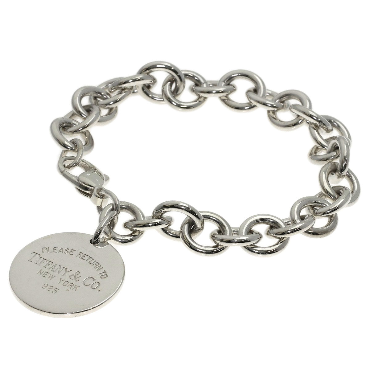TIFFANY&Co. Return to oval tag Bracelet Silver Ladies [Used]