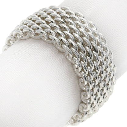 TIFFANY&Co. Somerset mesh Ring Silver Ladies [Used]