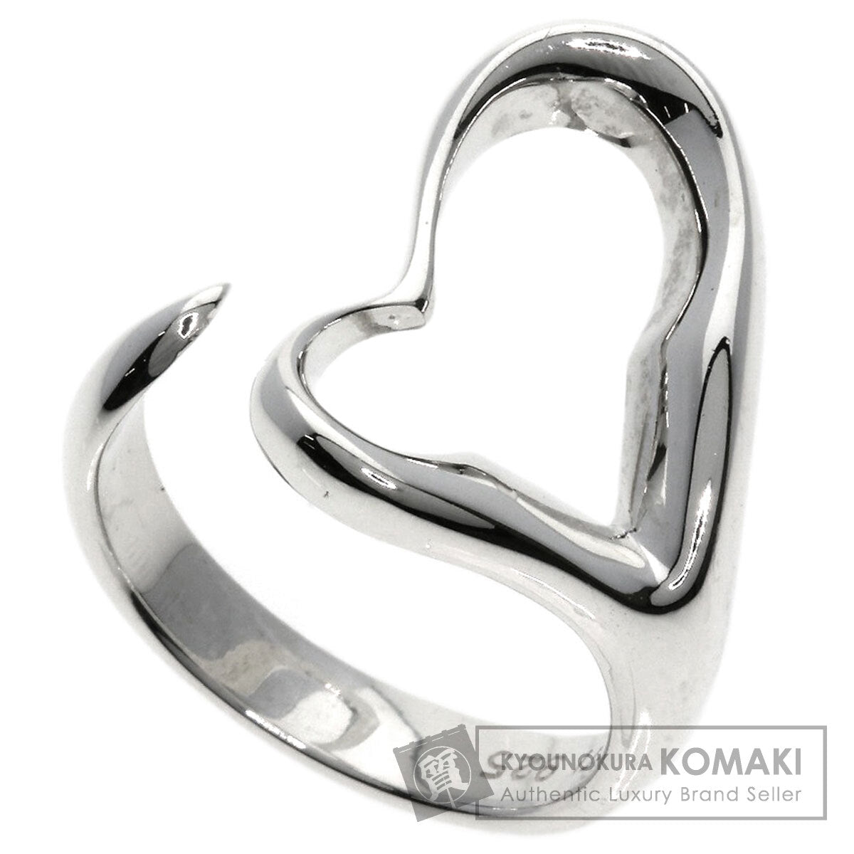 TIFFANY&Co. Open heart Ring Silver Ladies [Used]