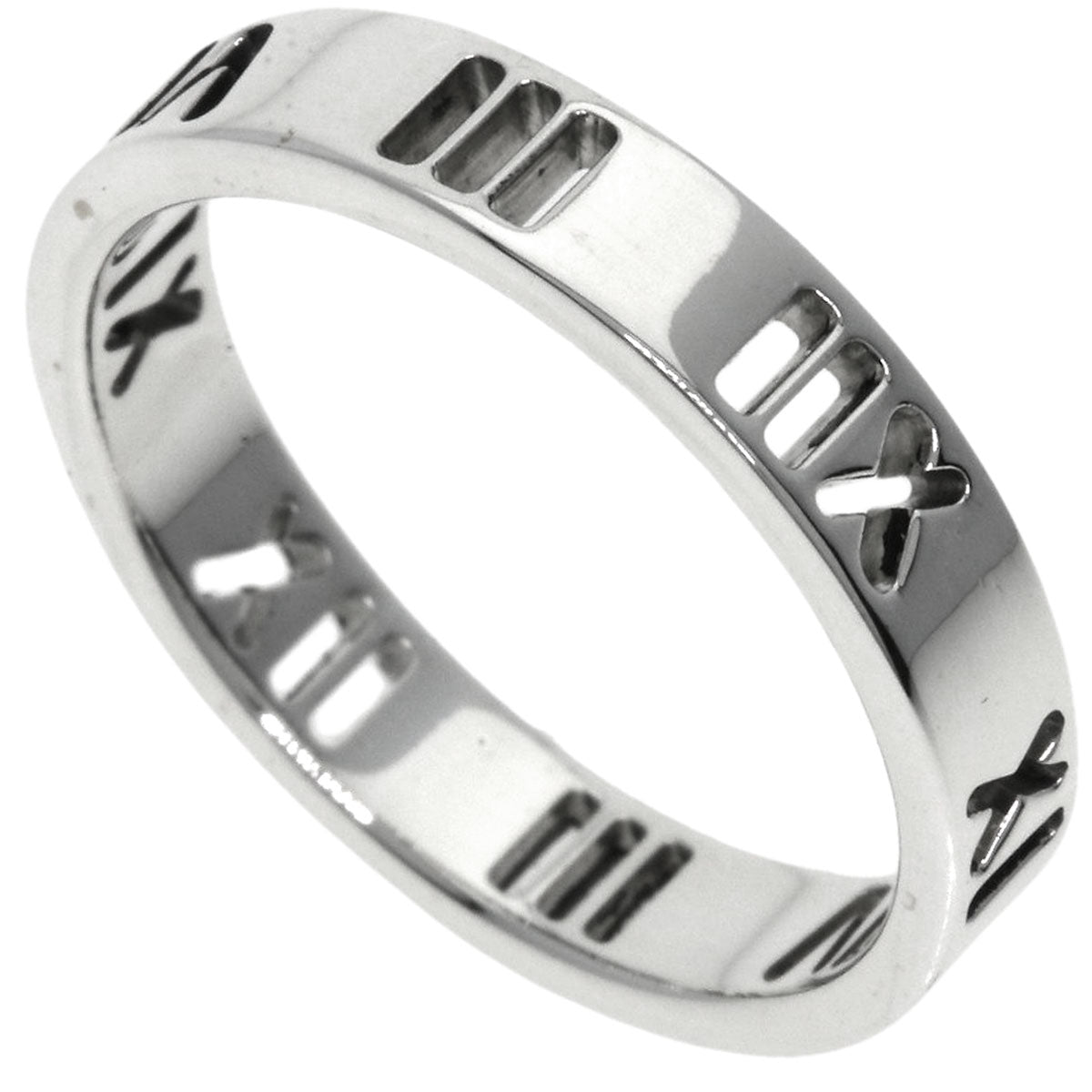 TIFFANY&Co.   Atlas Narrow Ring  Silver Ladies [Used]