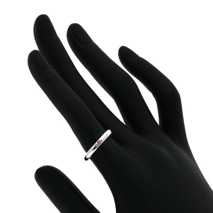 TIFFANY&Co. Stacking band Ruby Ring Silver Ladies [Used]