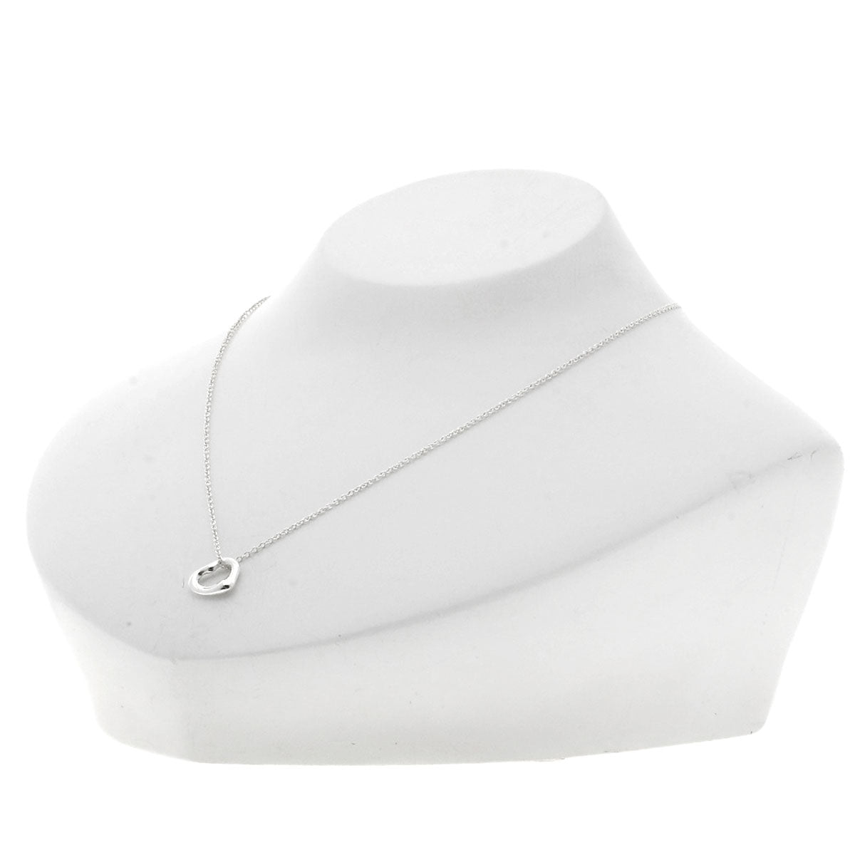 TIFFANY&Co.   Open Heart Mini Necklace  Silver Ladies [Used]