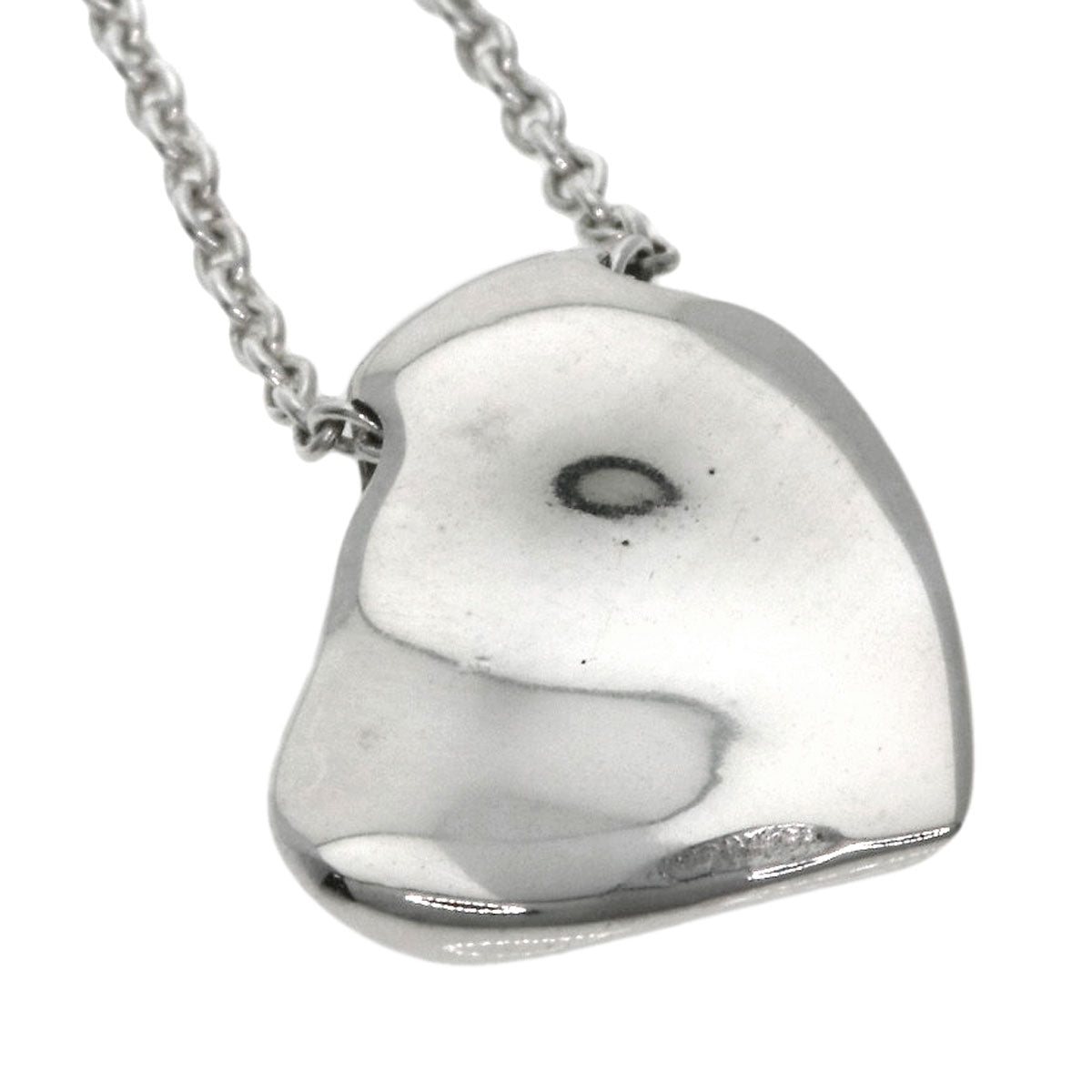 TIFFANY&Co. Full heart Necklace Silver Ladies [Used]