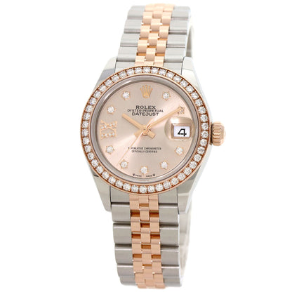 ROLEX Datejust 9P Star Diamond IX Diamond Watches 279381RBR Stainless Steel/SSxK18PG Ladies