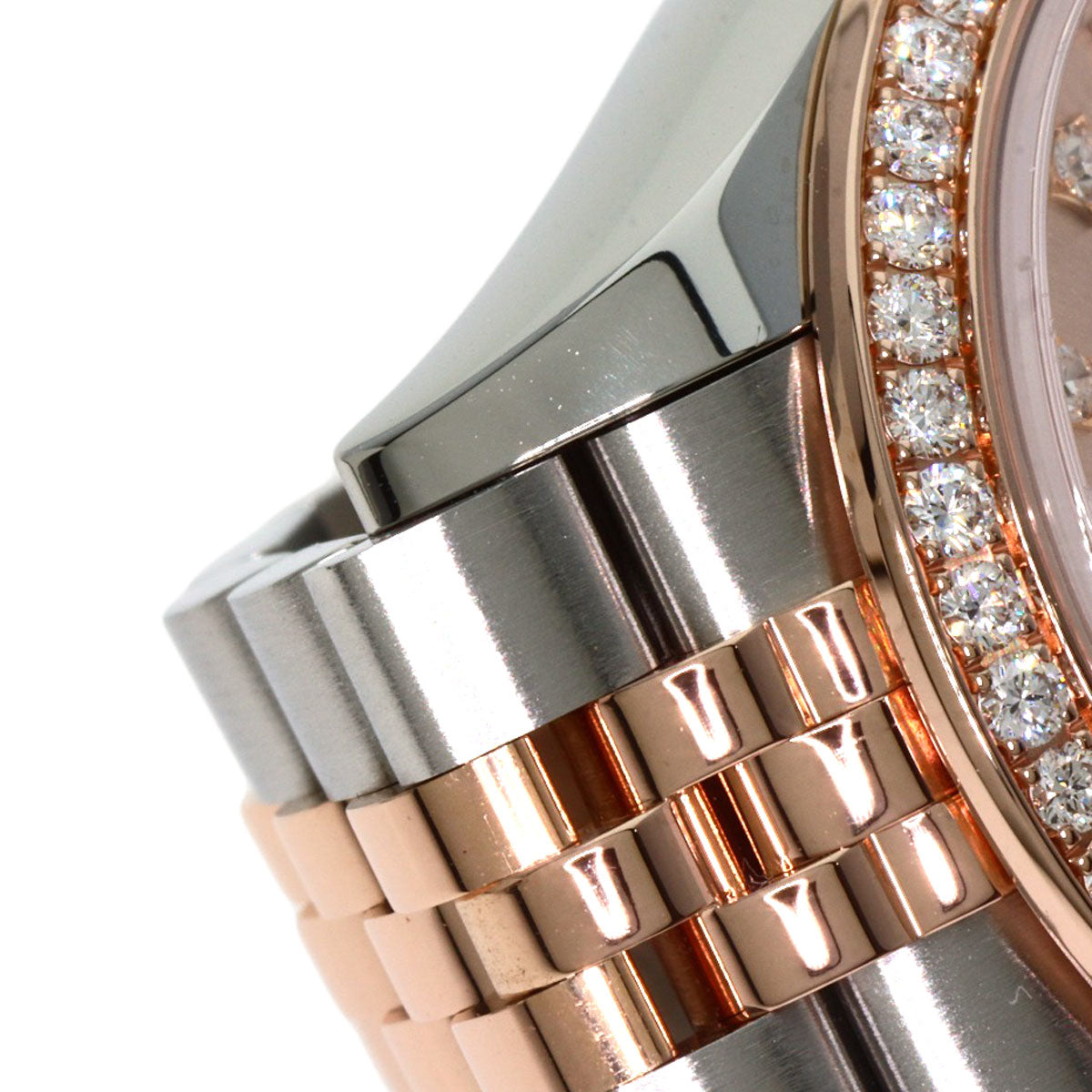 ROLEX Datejust 9P Star Diamond IX Diamond Watches 279381RBR Stainless Steel/SSxK18PG Ladies