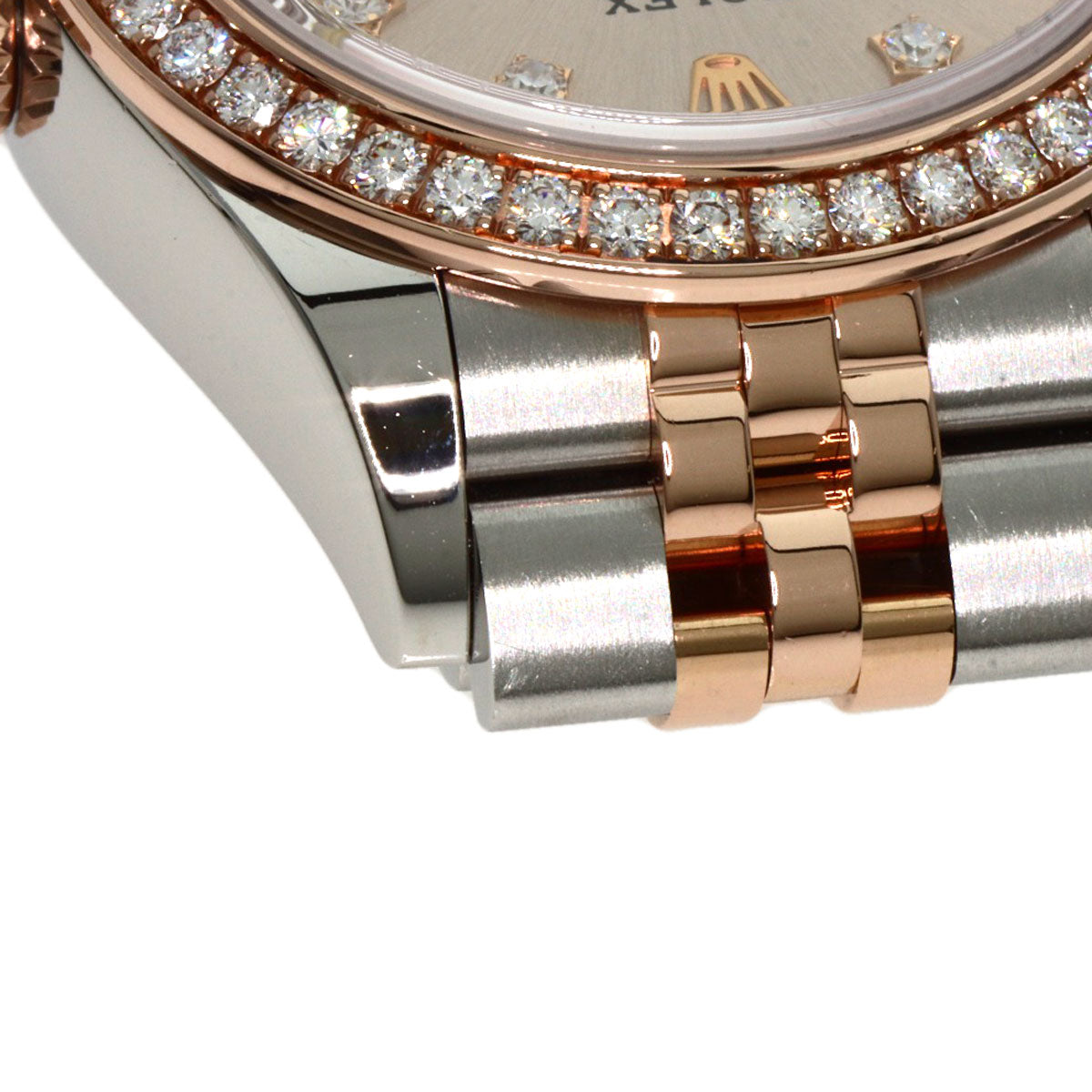 ROLEX Datejust 9P Star Diamond IX Diamond Watches 279381RBR Stainless Steel/SSxK18PG Ladies