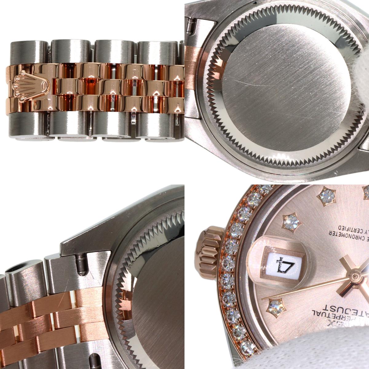 ROLEX Datejust 9P Star Diamond IX Diamond Watches 279381RBR Stainless Steel/SSxK18PG Ladies