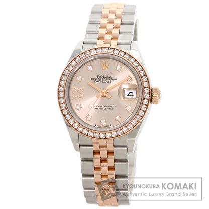 ROLEX Datejust 9P Star Diamond IX Diamond Watches 279381RBR Stainless Steel/SSxK18PG Ladies