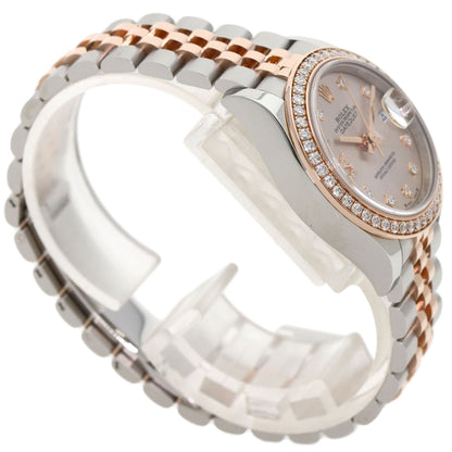 ROLEX Datejust 9P Star Diamond IX Diamond Watches 279381RBR Stainless Steel/SSxK18PG Ladies