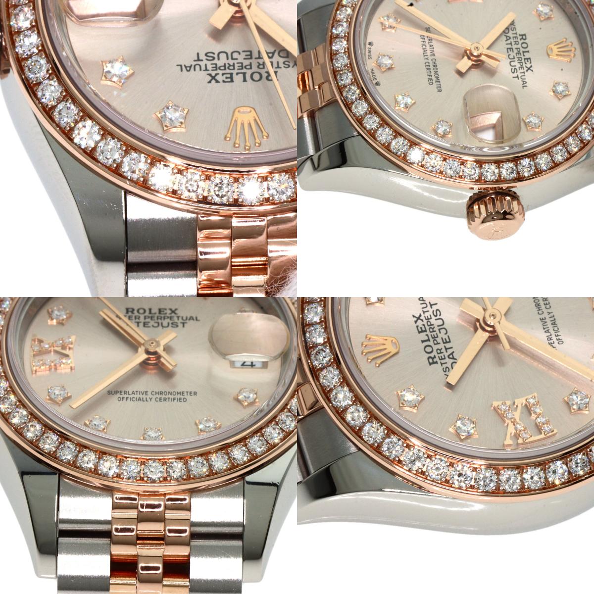 ROLEX Datejust 9P Star Diamond IX Diamond Watches 279381RBR Stainless Steel/SSxK18PG Ladies