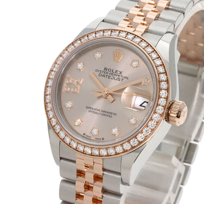 ROLEX Datejust 9P Star Diamond IX Diamond Watches 279381RBR Stainless Steel/SSxK18PG Ladies