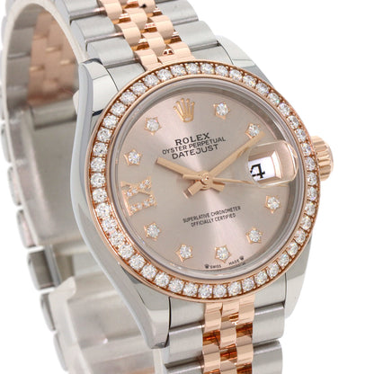 ROLEX Datejust 9P Star Diamond IX Diamond Watches 279381RBR Stainless Steel/SSxK18PG Ladies