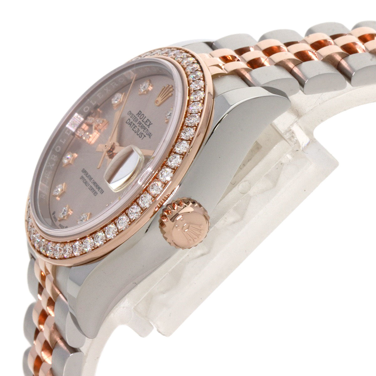 ROLEX Datejust 9P Star Diamond IX Diamond Watches 279381RBR Stainless Steel/SSxK18PG Ladies