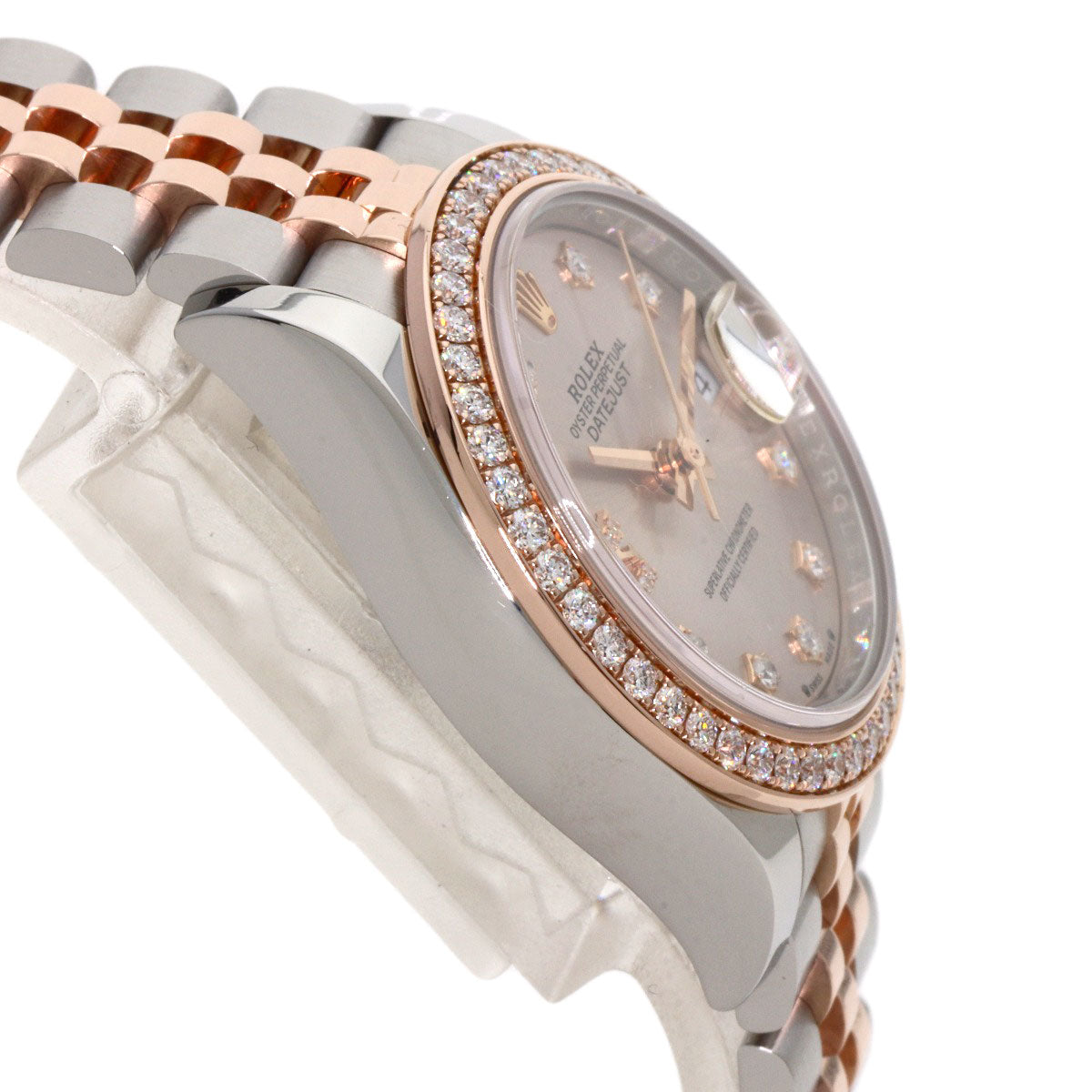 ROLEX Datejust 9P Star Diamond IX Diamond Watches 279381RBR Stainless Steel/SSxK18PG Ladies