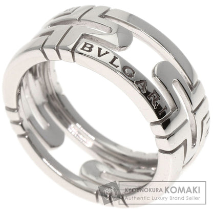 BVLGARI   Parentesi Openwork #51 Ring  K18 White Gold Ladies [Used]
