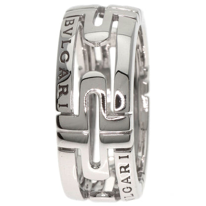 BVLGARI   Parentesi Openwork #51 Ring  K18 White Gold Ladies [Used]