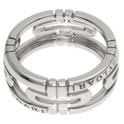 BVLGARI   Parentesi Openwork #51 Ring  K18 White Gold Ladies [Used]