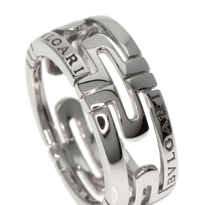 BVLGARI   Parentesi Openwork #51 Ring  K18 White Gold Ladies [Used]
