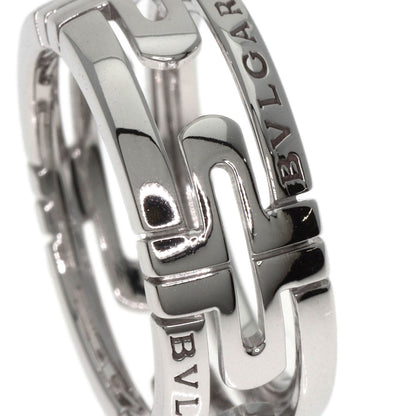 BVLGARI   Parentesi Openwork #51 Ring  K18 White Gold Ladies [Used]