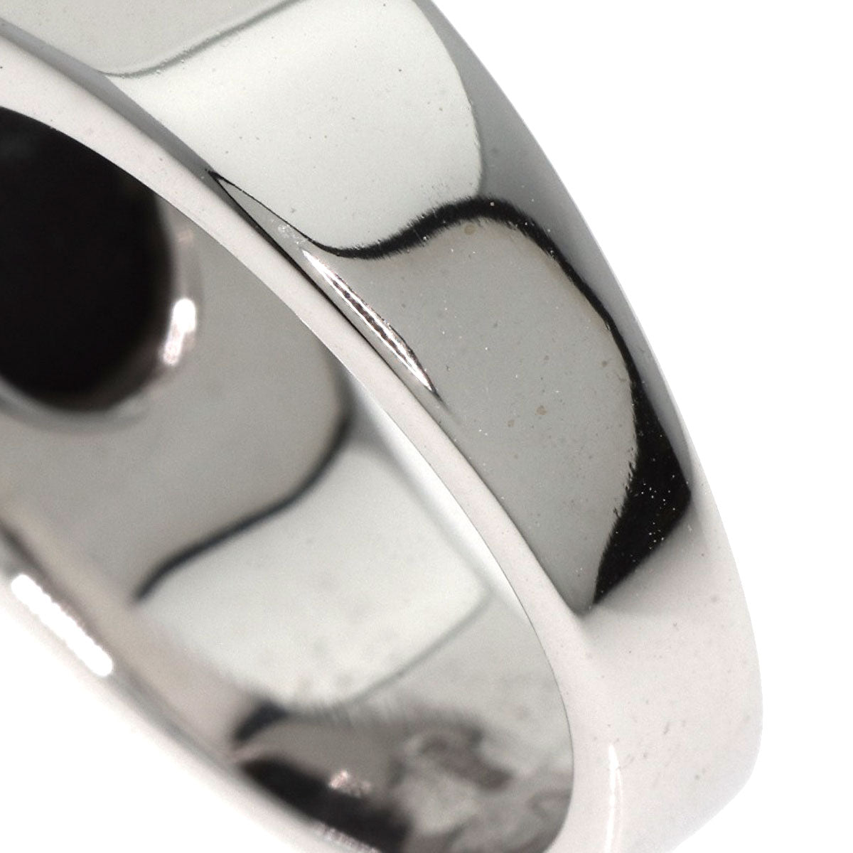 BVLGARI Tronchetto Onyx Ring K18 White Gold Ladies [Used]