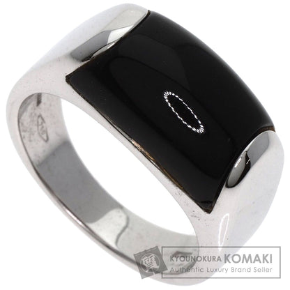 BVLGARI Tronchetto Onyx Ring K18 White Gold Ladies [Used]