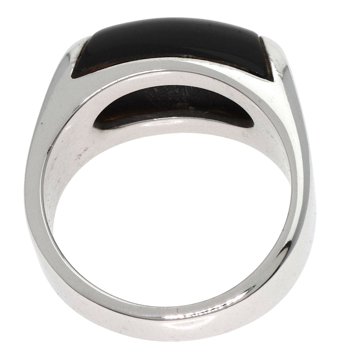 BVLGARI Tronchetto Onyx Ring K18 White Gold Ladies [Used]