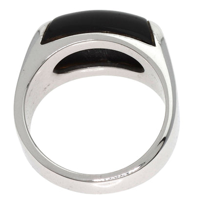 BVLGARI Tronchetto Onyx Ring K18 White Gold Ladies [Used]