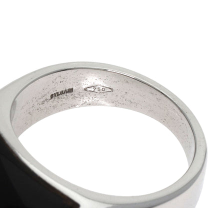 BVLGARI Tronchetto Onyx Ring K18 White Gold Ladies [Used]
