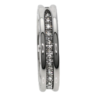 BVLGARI   B.zero1 1 band full eternity Diamond #48 Ring  K18 White Gold Ladies [Used]