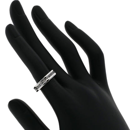 BVLGARI   B.zero1 1 band full eternity Diamond #48 Ring  K18 White Gold Ladies [Used]