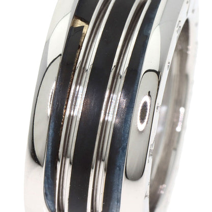 BVLGARI B.zero1 4 band black lacquer #55 Ring K18 White Gold Ladies [Used]