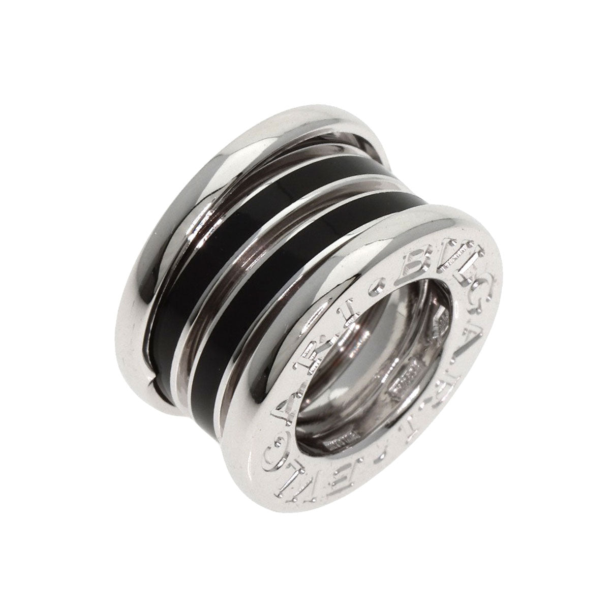 BVLGARI   B.zero1 Black lacquer Pendant top  K18 White Gold Ladies [Used]