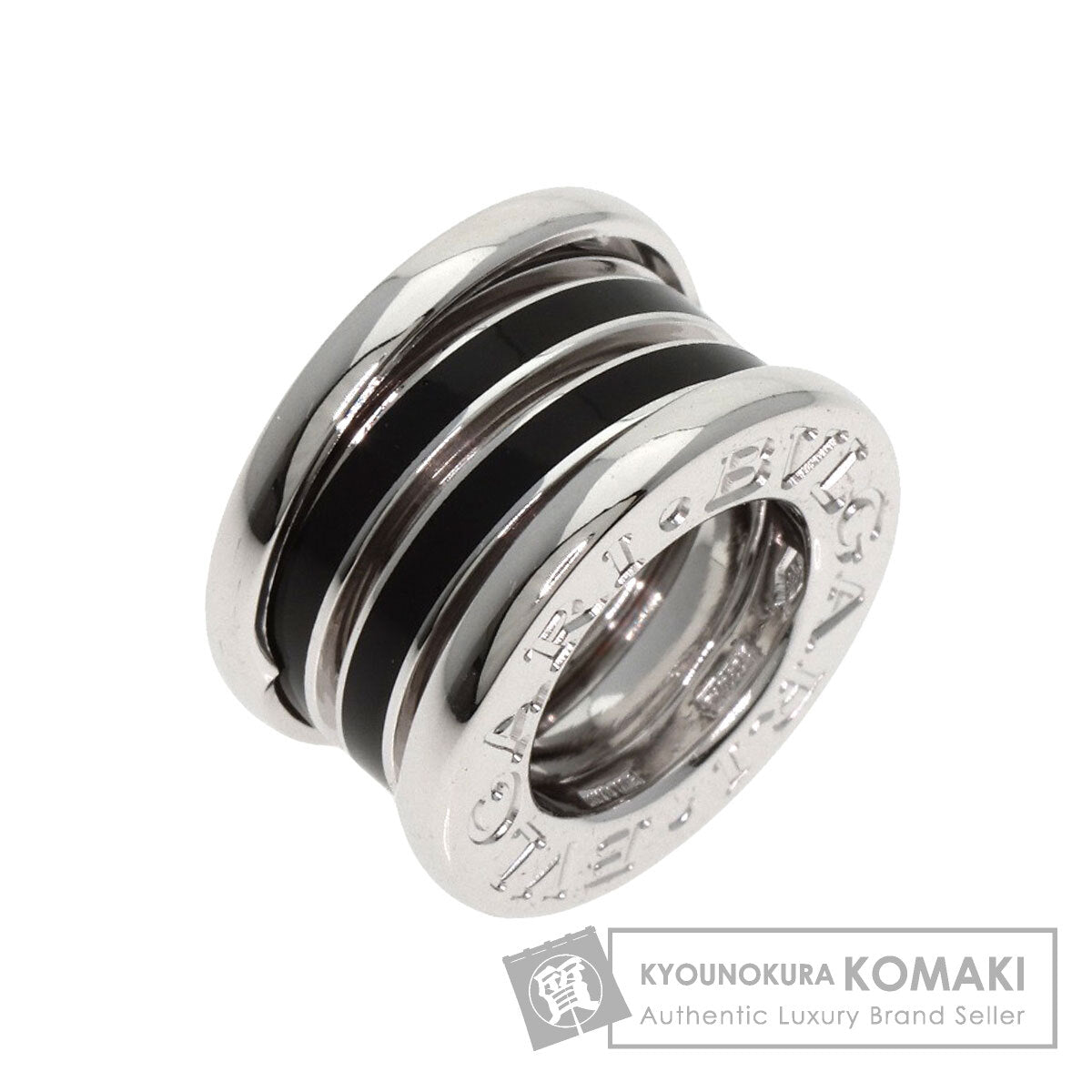 BVLGARI   B.zero1 Black lacquer Pendant top  K18 White Gold Ladies [Used]
