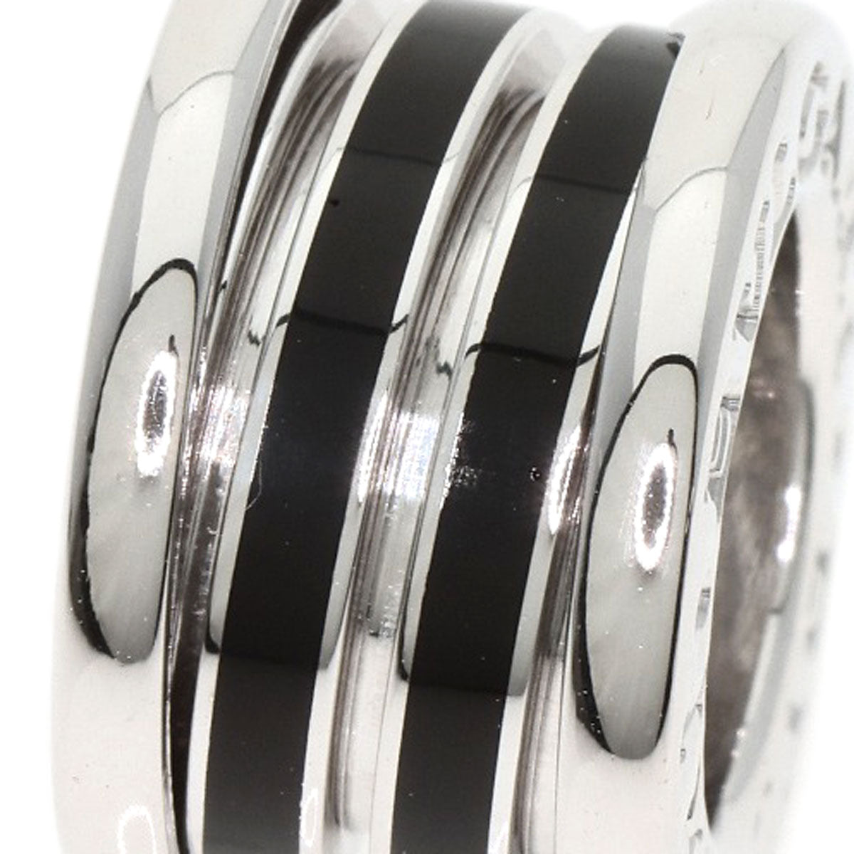 BVLGARI   B.zero1 Black lacquer Pendant top  K18 White Gold Ladies [Used]