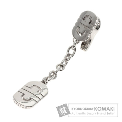 BVLGARI Parentesi Chain Drop One Side Only Earring K18 White Gold Ladies [Used]