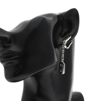 BVLGARI Parentesi Chain Drop One Side Only Earring K18 White Gold Ladies [Used]