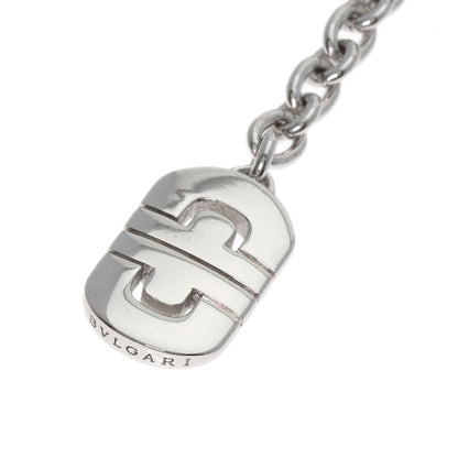 BVLGARI Parentesi Chain Drop One Side Only Earring K18 White Gold Ladies [Used]